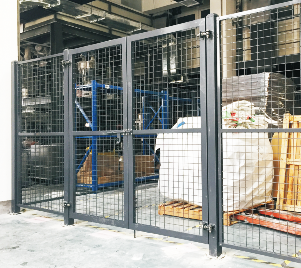 Workshop Double Wing Door Wire Mesh Fence