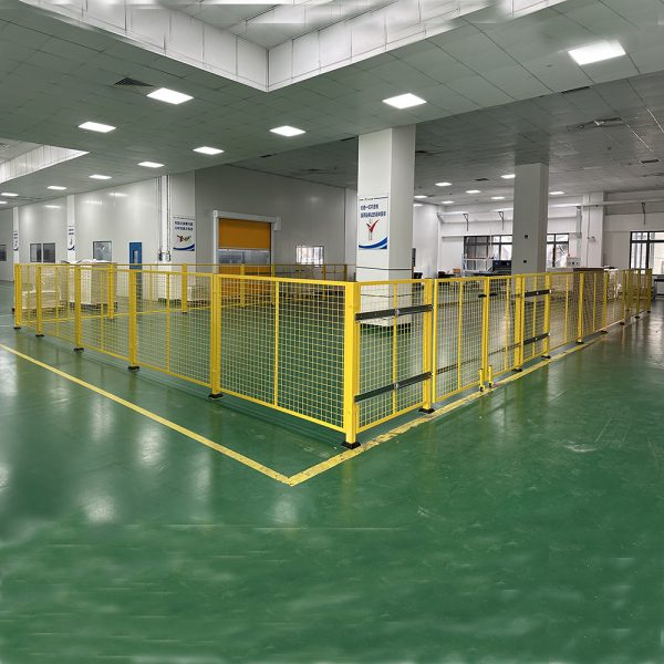 Workshop Separation Metal Fencing with Sliding Door