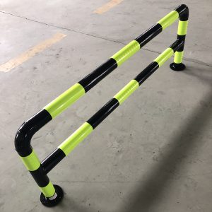 Black Green Pipe Parking Safety Fence Barrier