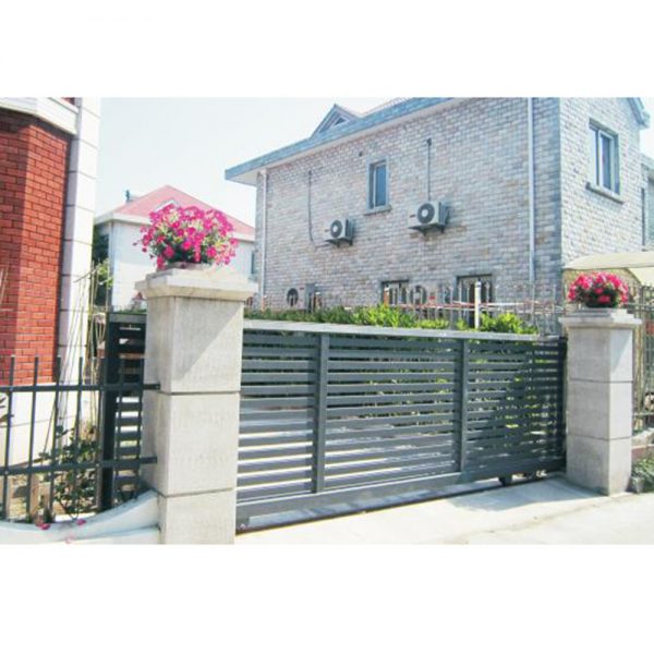 Privacy Security Automatic Villa Metal Sliding Gate with Track