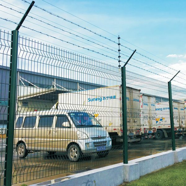 Commercial Curved Wire Mesh Security Fence