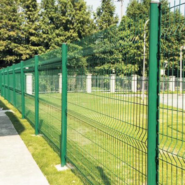 Curved Wire Mesh Fence For Open Space Area