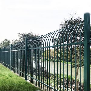 Steel Post 3D Curved Top Rail Fences