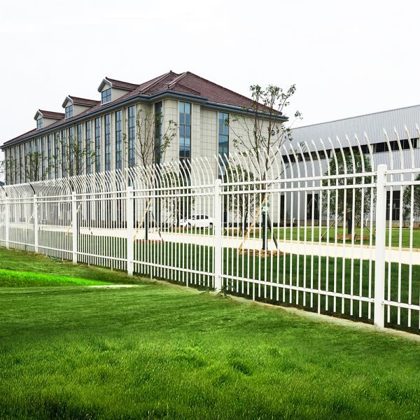 Pedestrain Barrier Bent Top CUrved Steel Fence