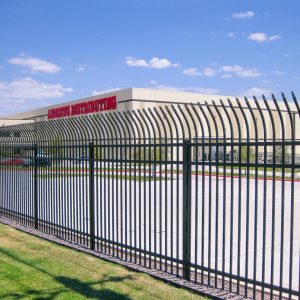 High Security Bent Top Garden Curved Steel Fence