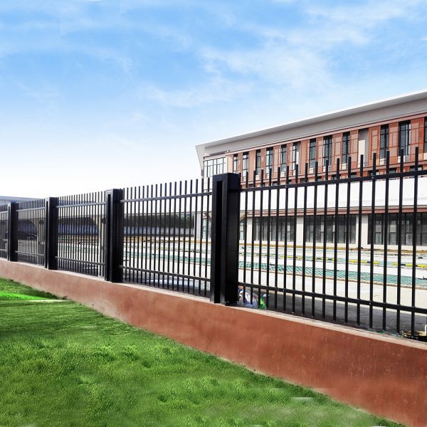 Steel Custom Post Tubular Steel Secuirty Fencing