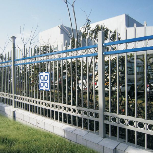 Industries Security Galvanized Ornamental Steel Fence with Custom Patterns